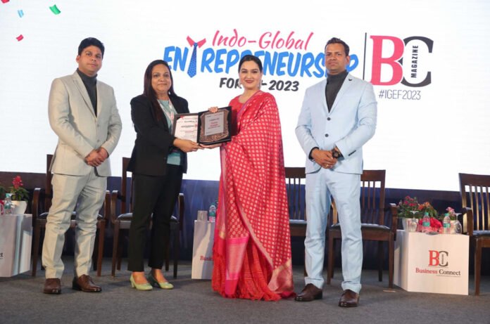 Indo Global Entrepreneurship Forum Awards Neha Agarwal Founder & Director Digi Acai - Women Entrepreneur of the Year 2022